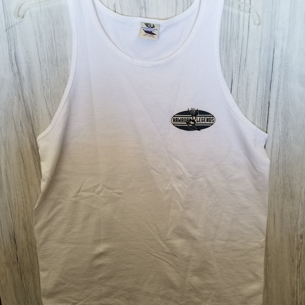 Hawaiian Legends Men's Suregear White Logo Tank Top